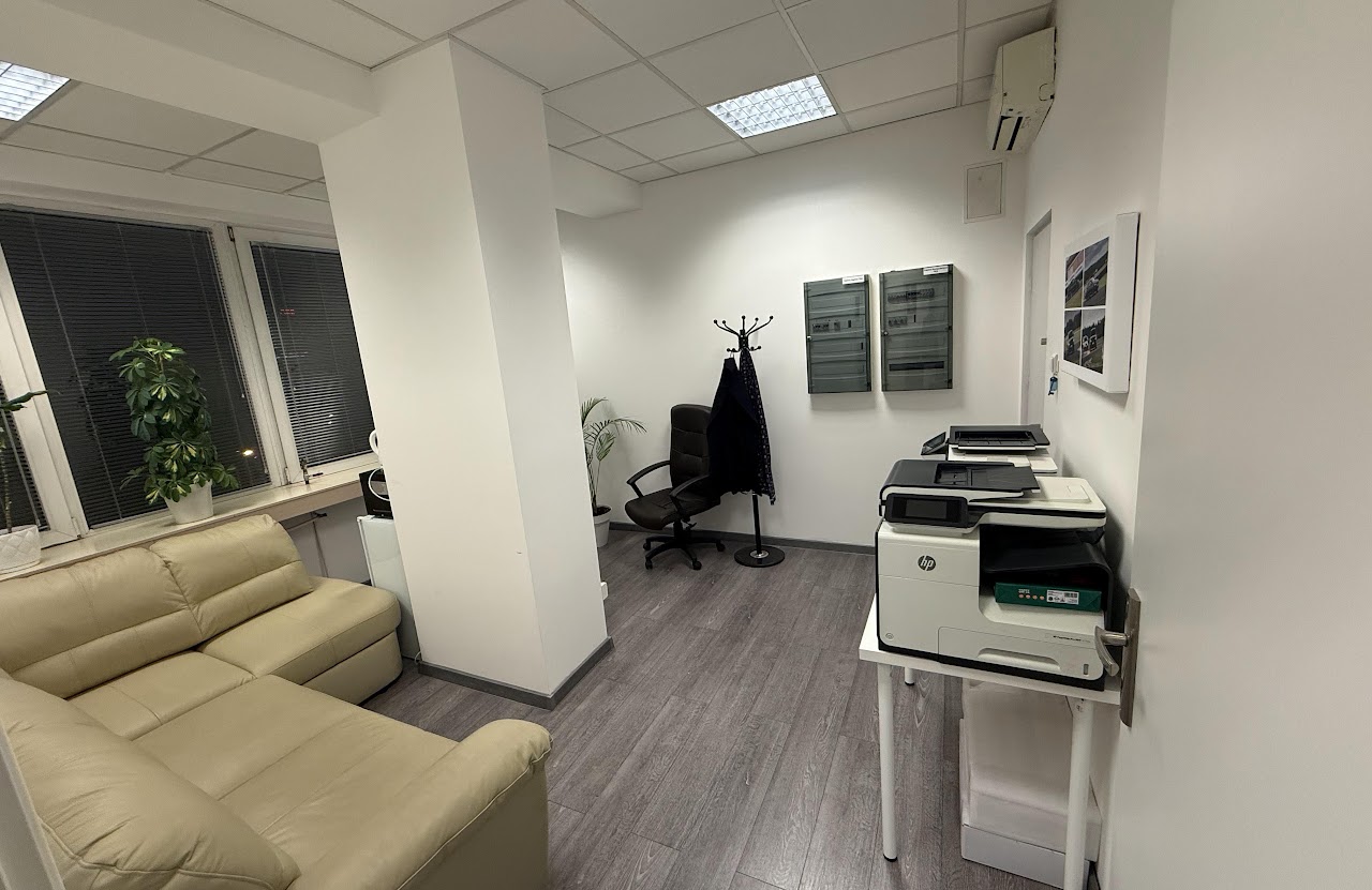 Meeting area at Vadym Rekel’s office in Kraków